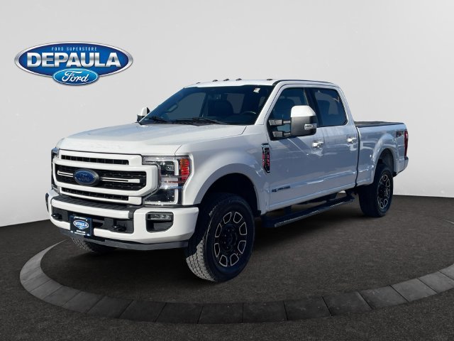 Used 2022 White Metallic Ford Lariat image 1