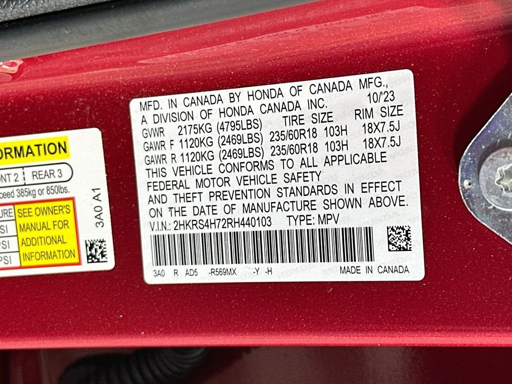 Used 2024 Red Honda EX-L image 33