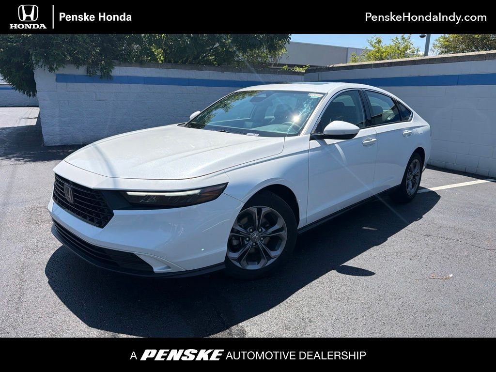 Certified Used 2024 Platinum White Pearl Honda EX image 1