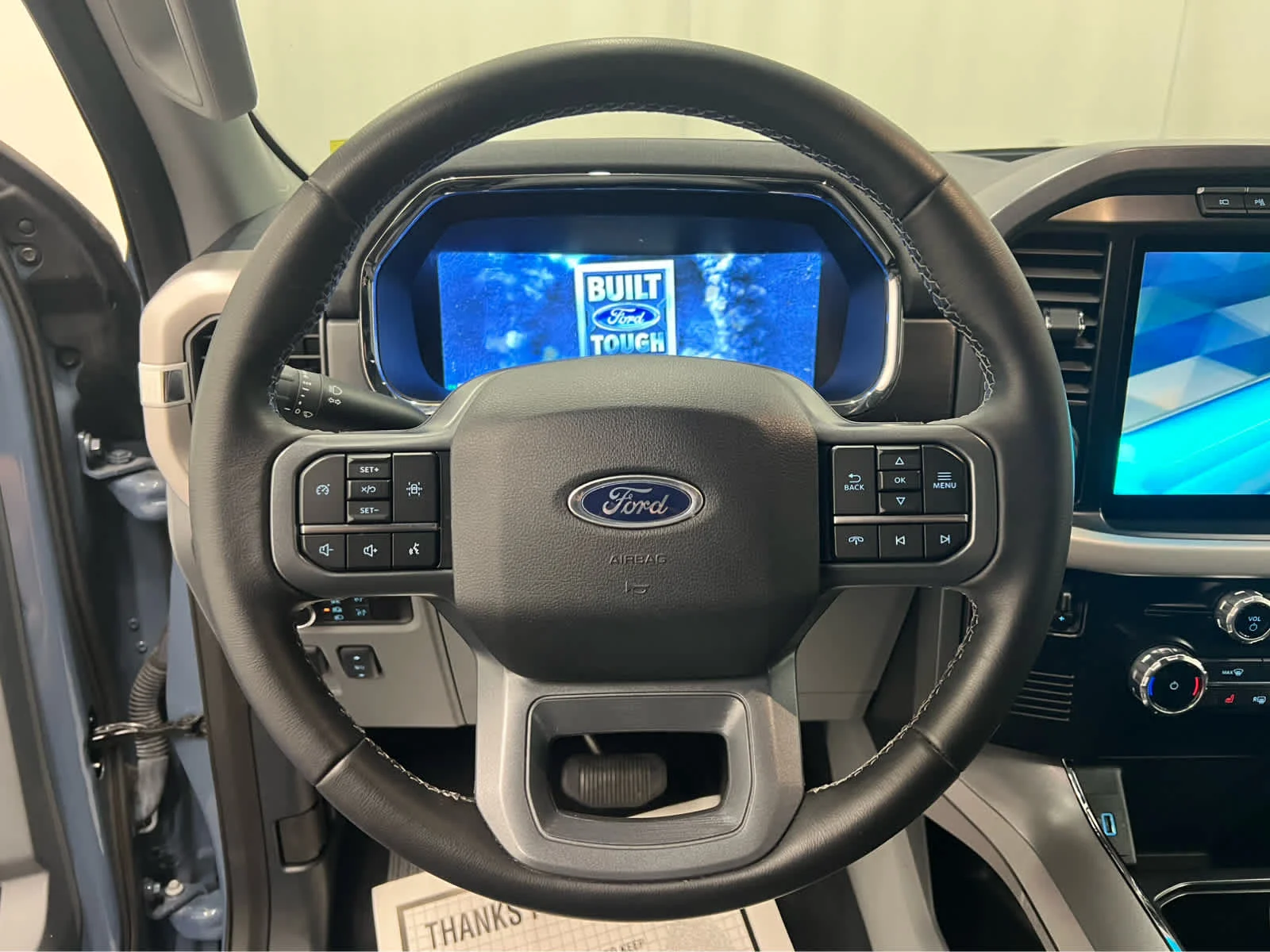 Used 2023 Azure Gray Metallic Tri-Coat Ford XLT image 14