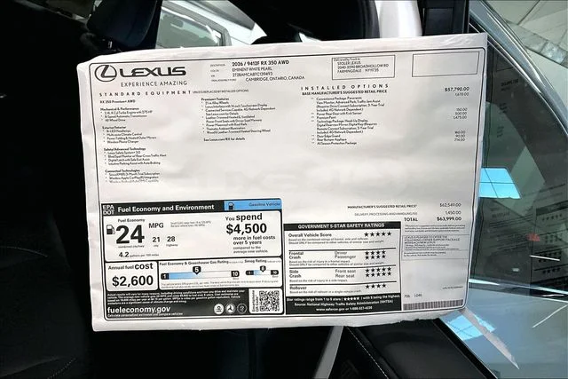 2026 Lexus RX 350 Premium - Photo 13