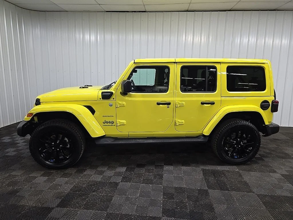 Used 2023 Yellow Jeep Sahara 4xe image 5