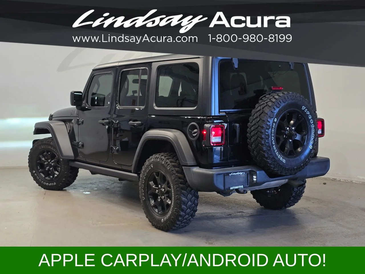 Used 2022 Black Clearcoat Jeep Unlimited Willys image 4