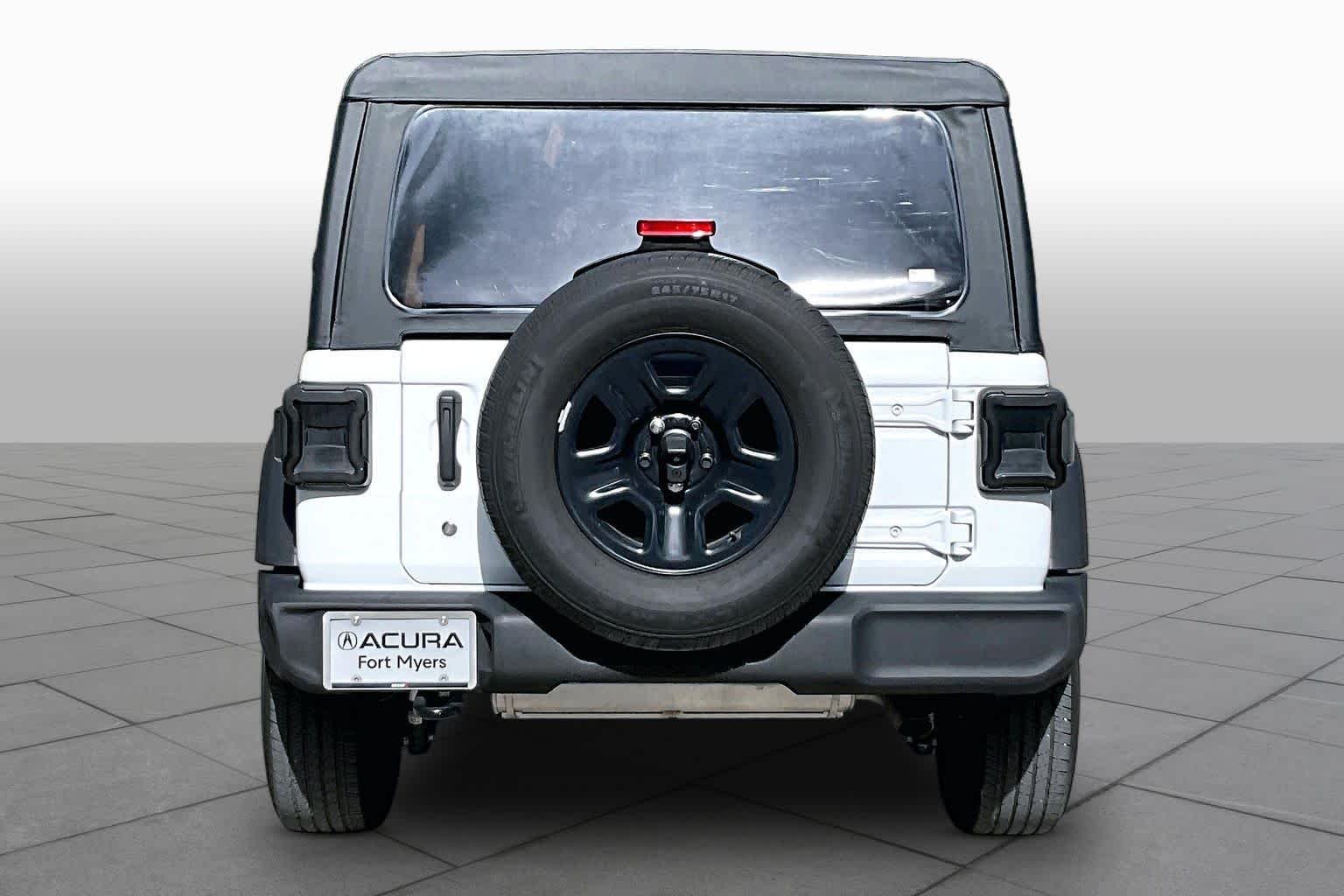 Used 2022 Bright White Clearcoat Jeep Sport image 5