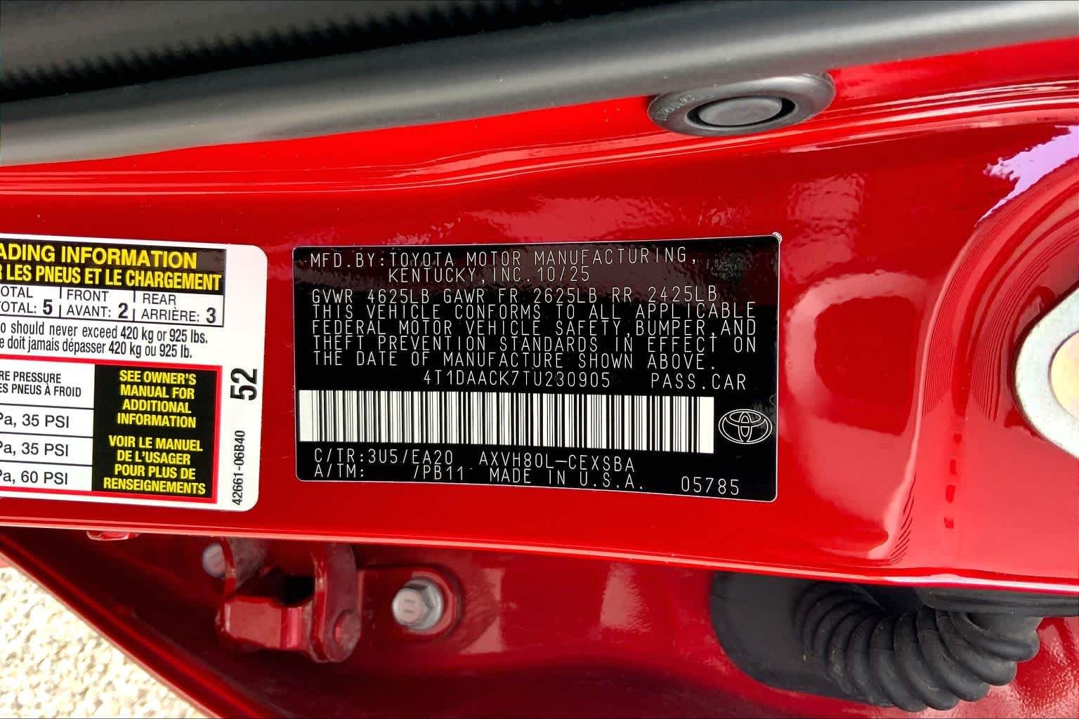 Used 2026 Supersonic Red Toyota SE image 36