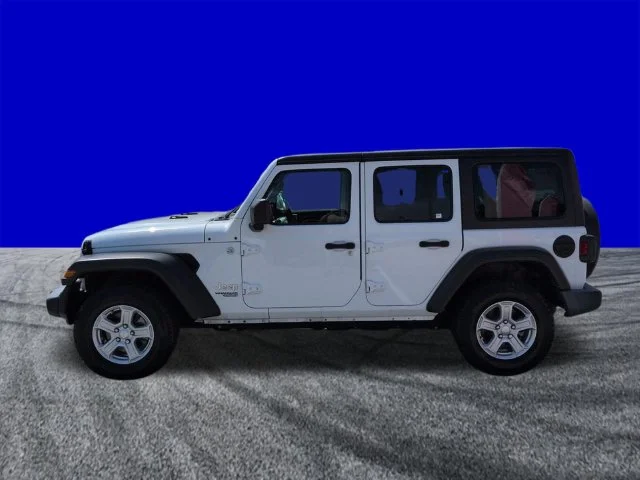 Certified Used 2021 Bright White Clearcoat Jeep Unlimited Sport S image 7