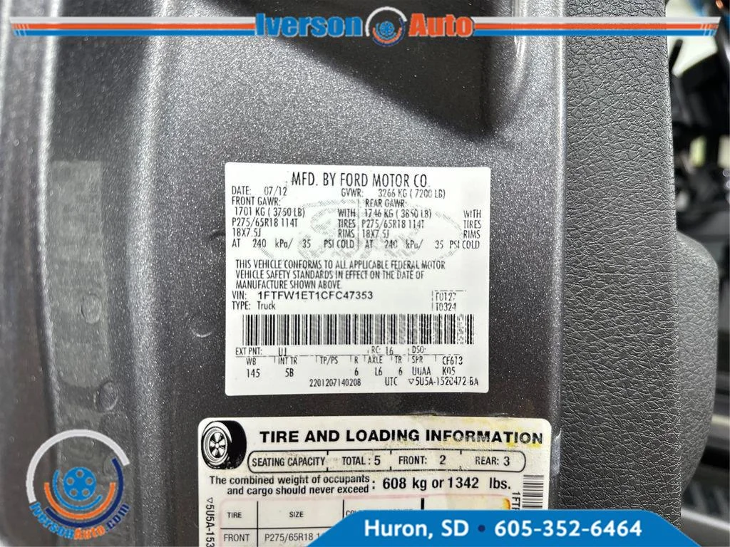 Used 2012 Sterling Gray Metallic Ford FX4 image 17