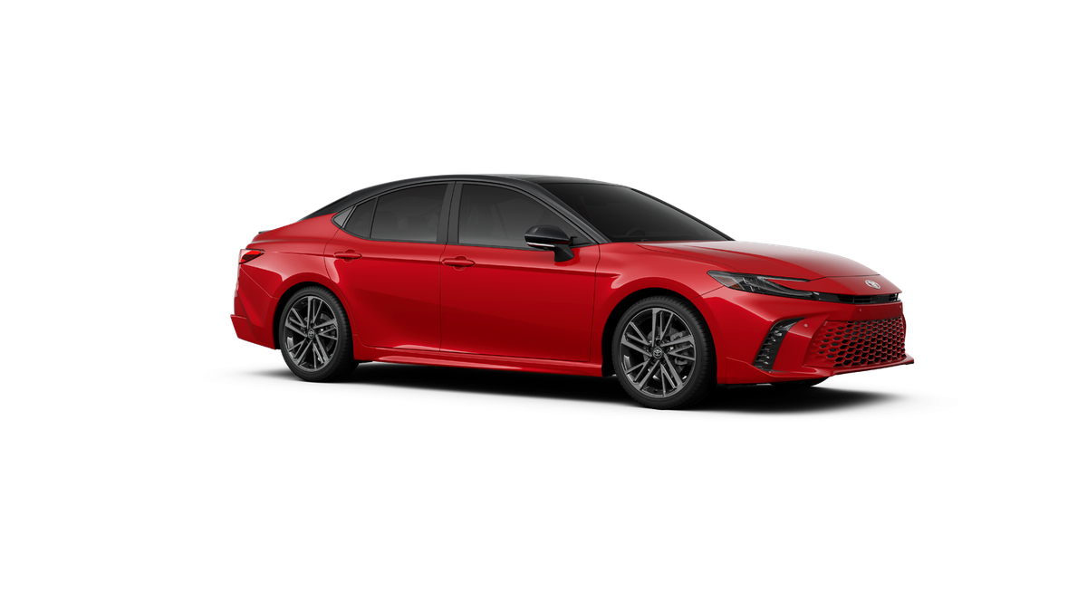 New 2027 Supersonic Red with Midnight Black Metallic roof Toyota XSE image 54