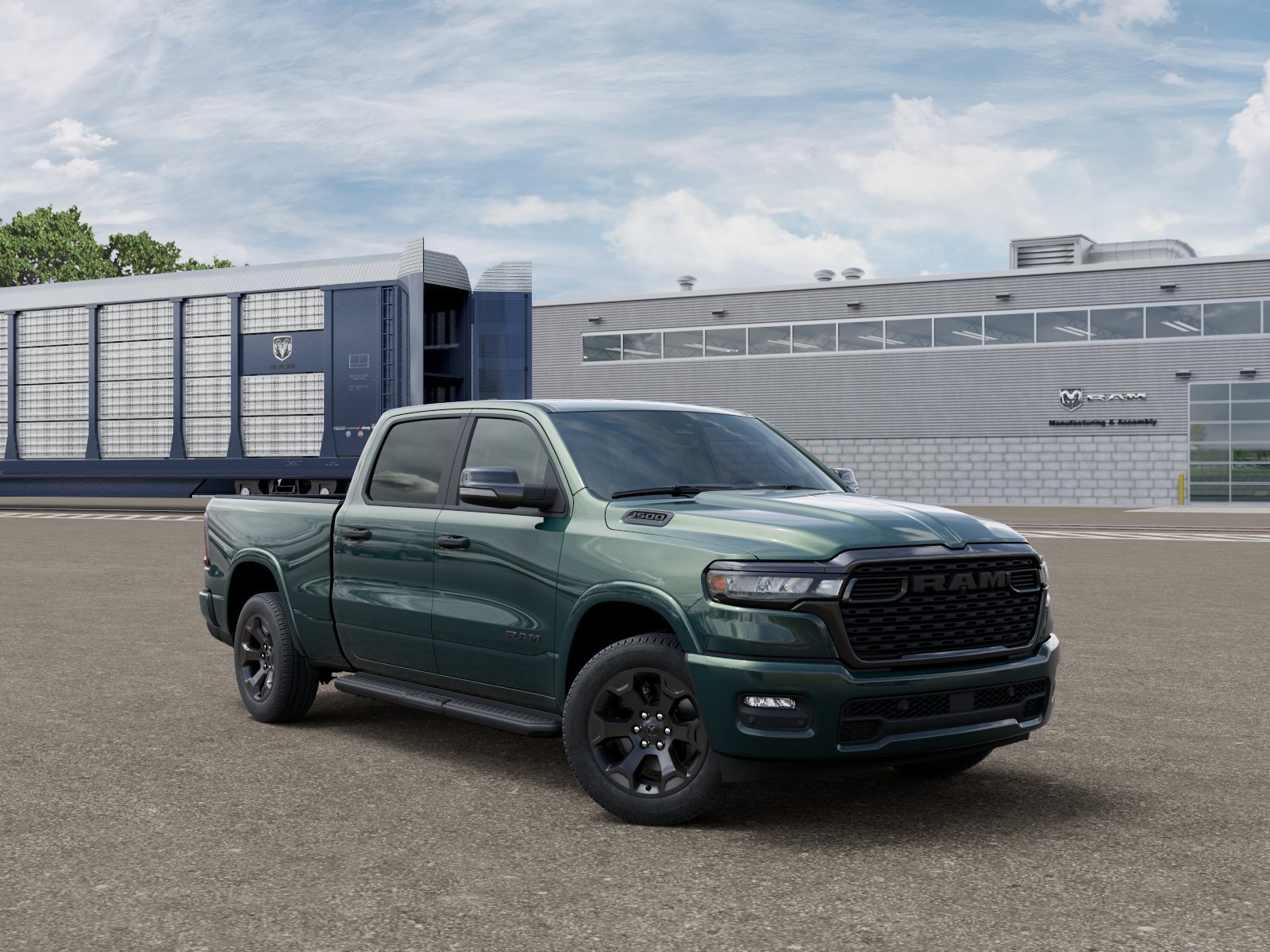 New 2026 Serrano-Green Metallic Exterior Paint RAM Big Horn/Lone Star image 3