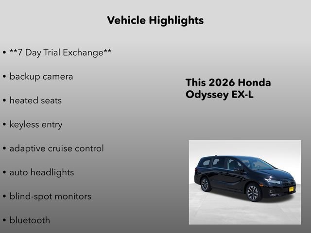 New 2026 Crystal Black Pearl Honda EX-L image 5