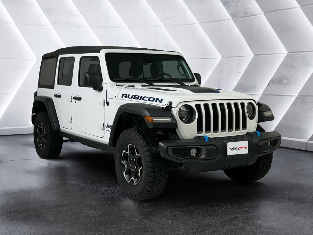 Used 2022 White Jeep Unlimited Rubicon 4xe image 1