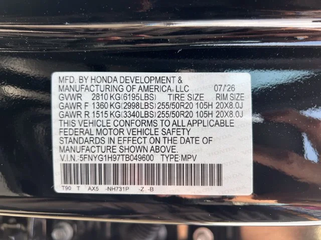 New 2026 Crystal Black Pearl Honda Black Edition image 18