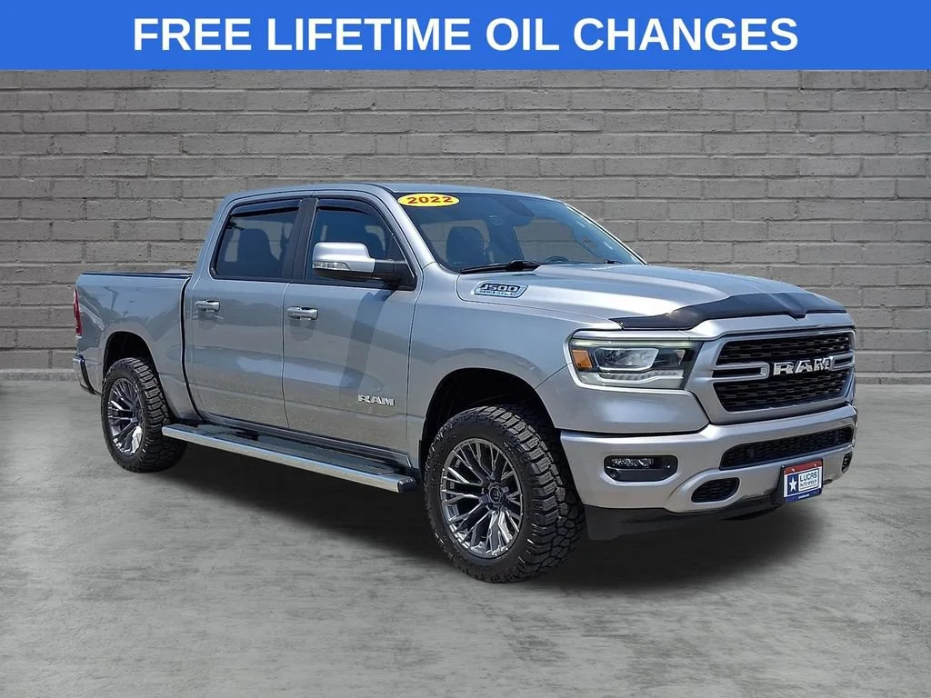 Used 2022 Billet Silver Metallic Clearcoat Ram Big Horn image 1