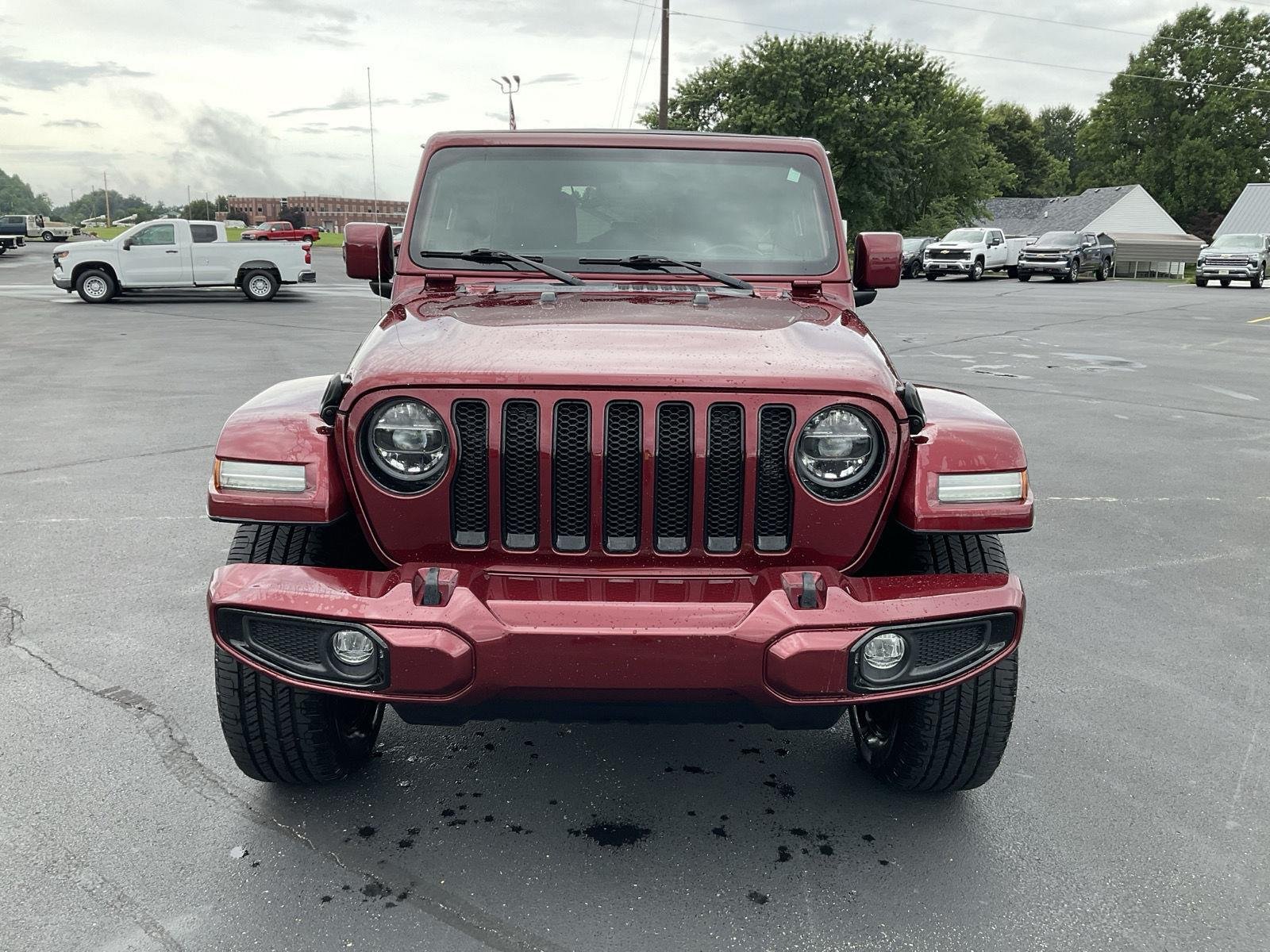 Used 2021 Snazzberry Pearlcoat Jeep Unlimited Sahara High Altitude image 2