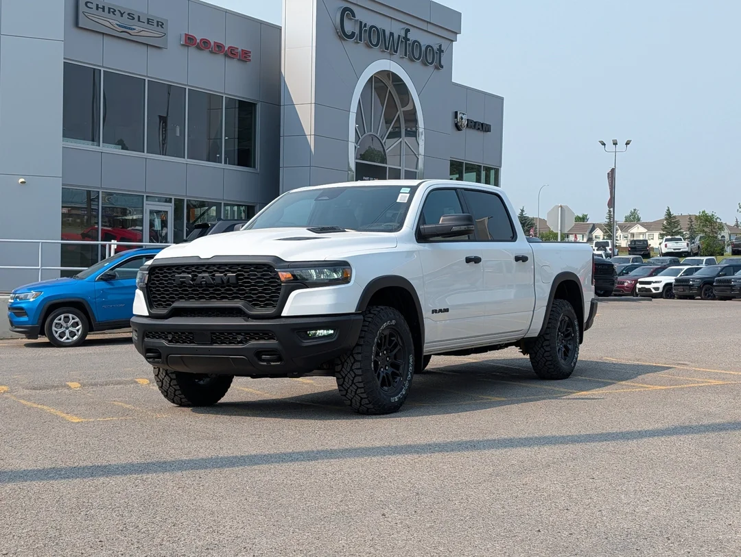 New 2026 White RAM Rebel - - Steel Sport Hood - Trailer Brake Control - Skid Plates - Rear Wheelhouse Liners & More! image 1