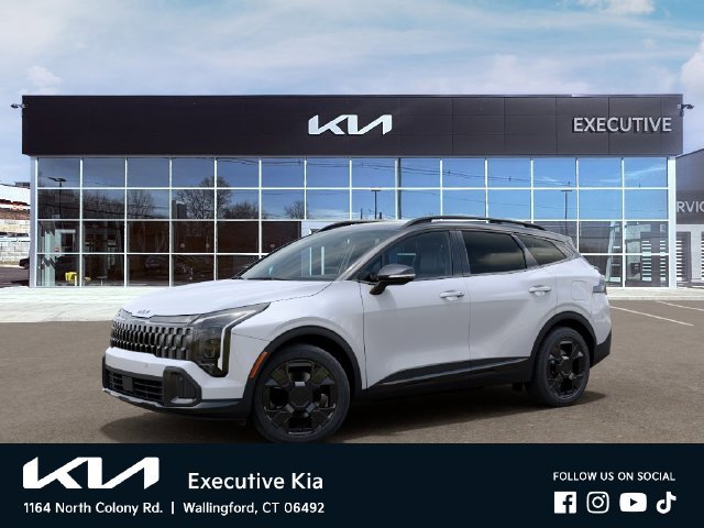 New 2027 Glacial White Pearl / Black Ro Kia X-Line image 3
