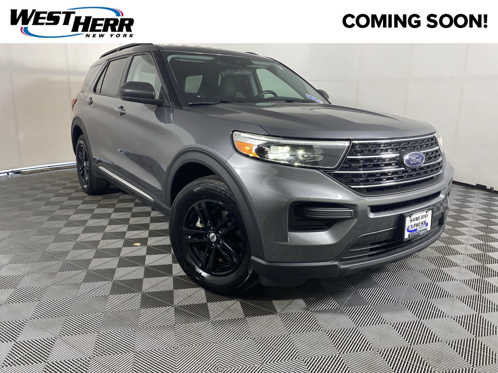 Used 2021 Carbonized Gray Ford XLT image 1