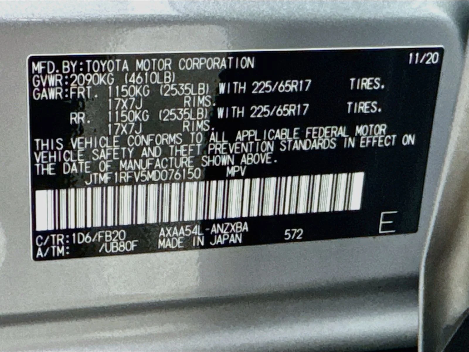 Certified Used 2021 Silver Toyota LE image 27