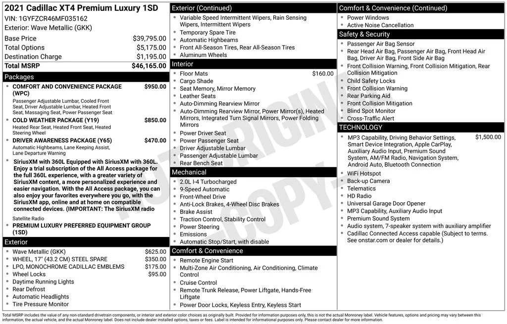 Used 2021  Cadillac Premium Luxury image 38