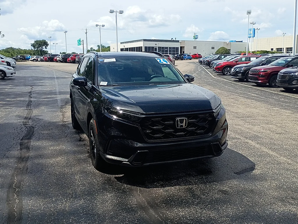 Certified Used 2024 Crystal Black Pearl Honda Sport image 1