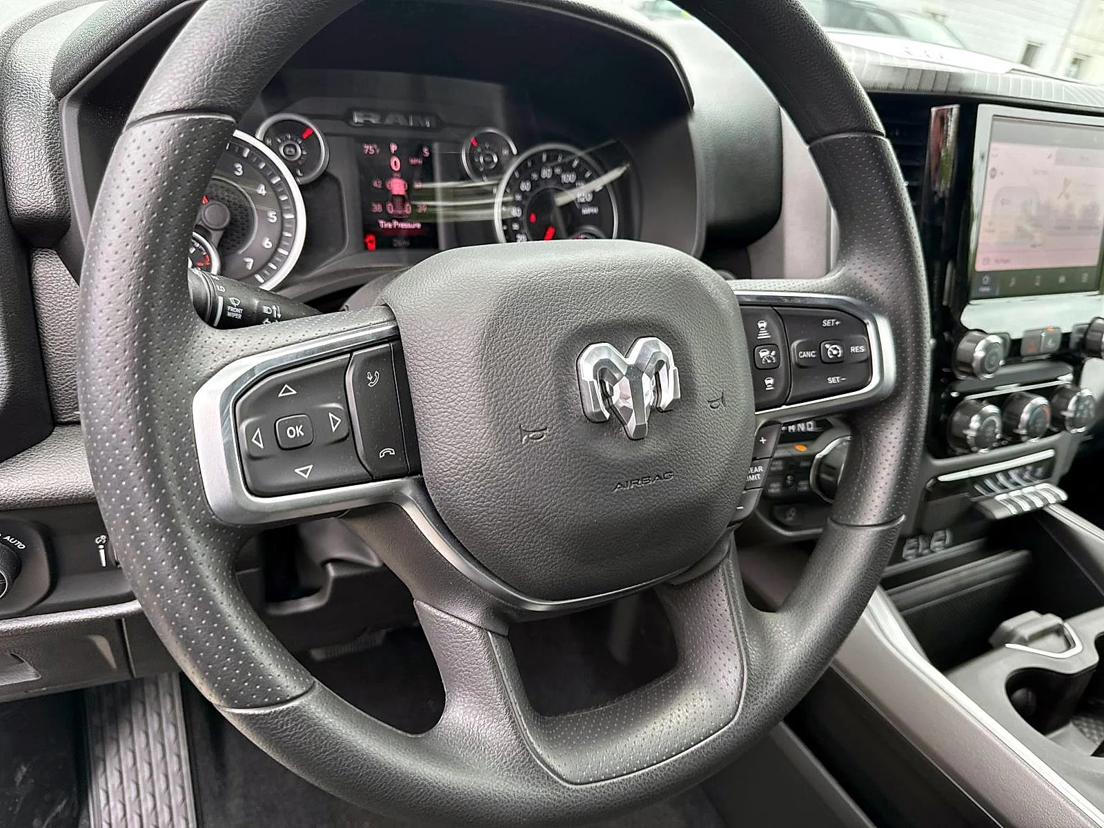 New 2026 Granite Crystal Metallic Clear-Coat Exterior Paint RAM Big Horn Crew Cab 4x4 5