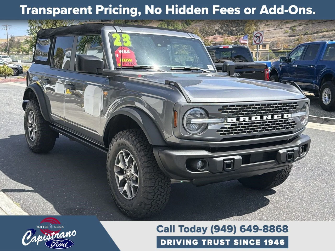Used 2023 Carbonized Gray Metallic Ford Badlands image 12