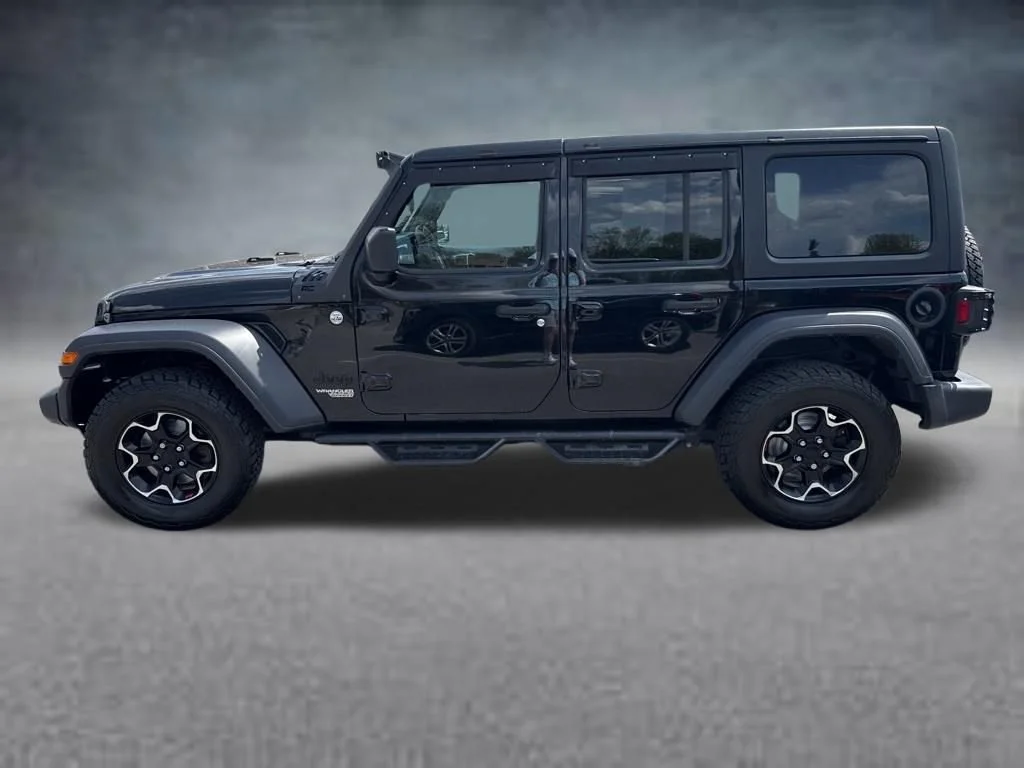 Used 2021 Black Clearcoat Jeep Unlimited Sport S image 2