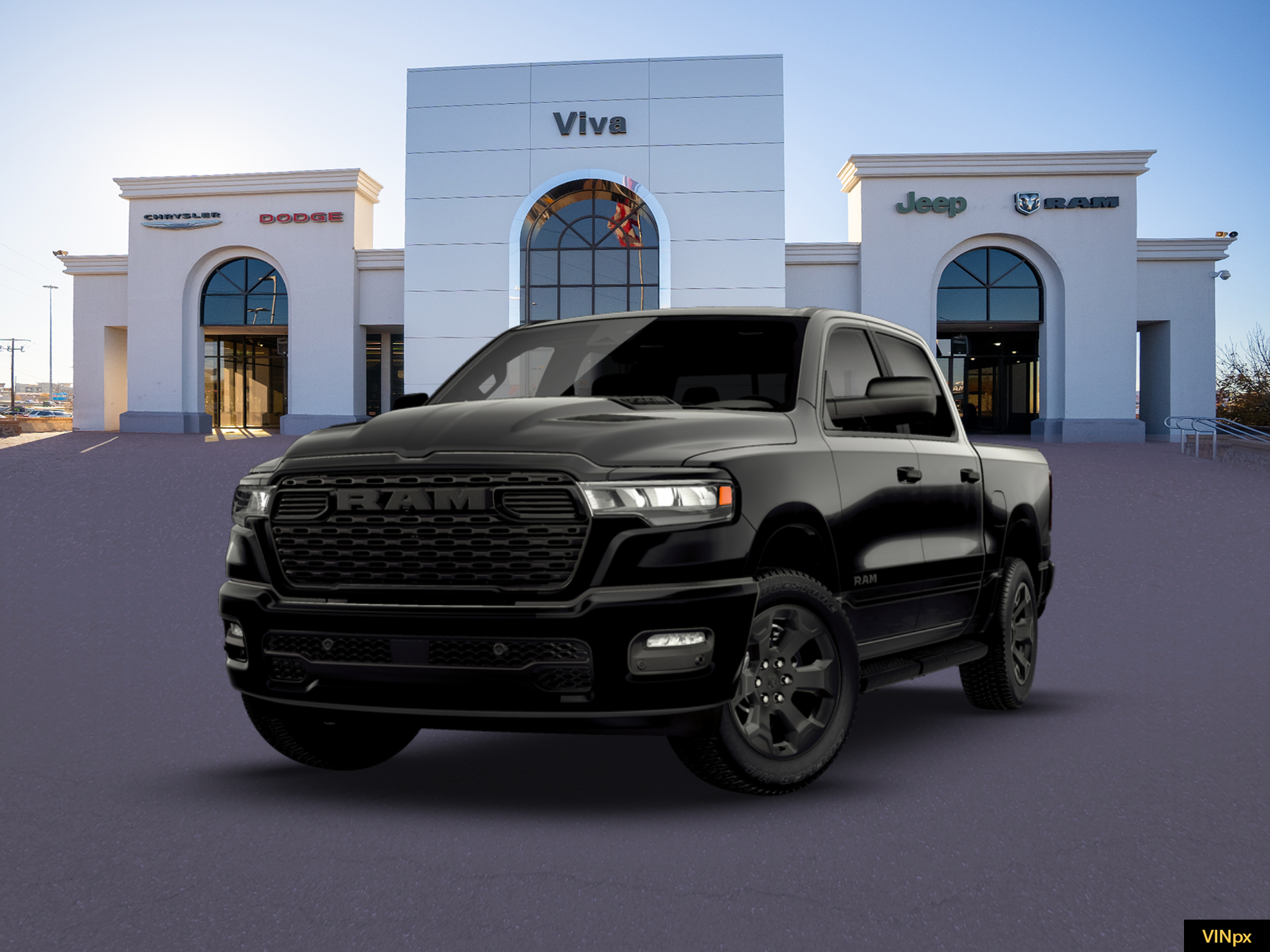 New 2026 Diamond Black Crystal Pearlcoat RAM Express image 1