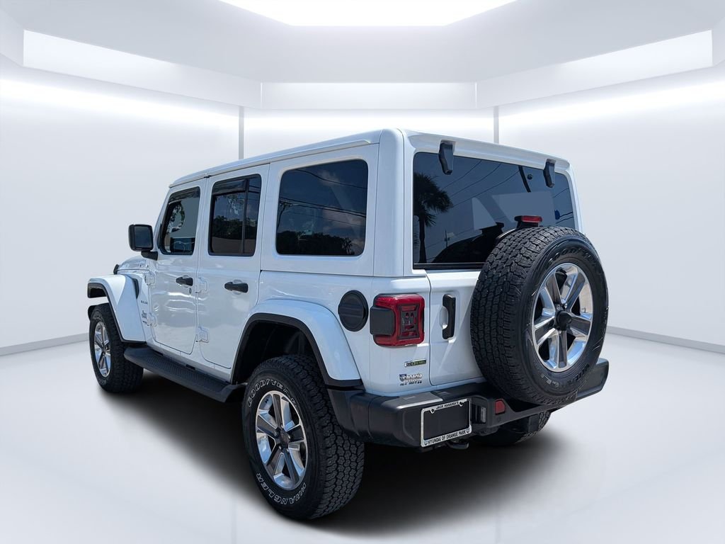 Used 2021 White Jeep Unlimited Sahara image 6