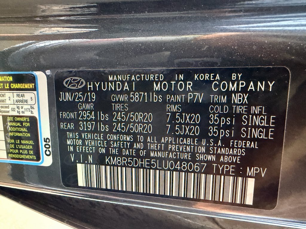 Used 2020 Steel Graphite Hyundai Limited image 23
