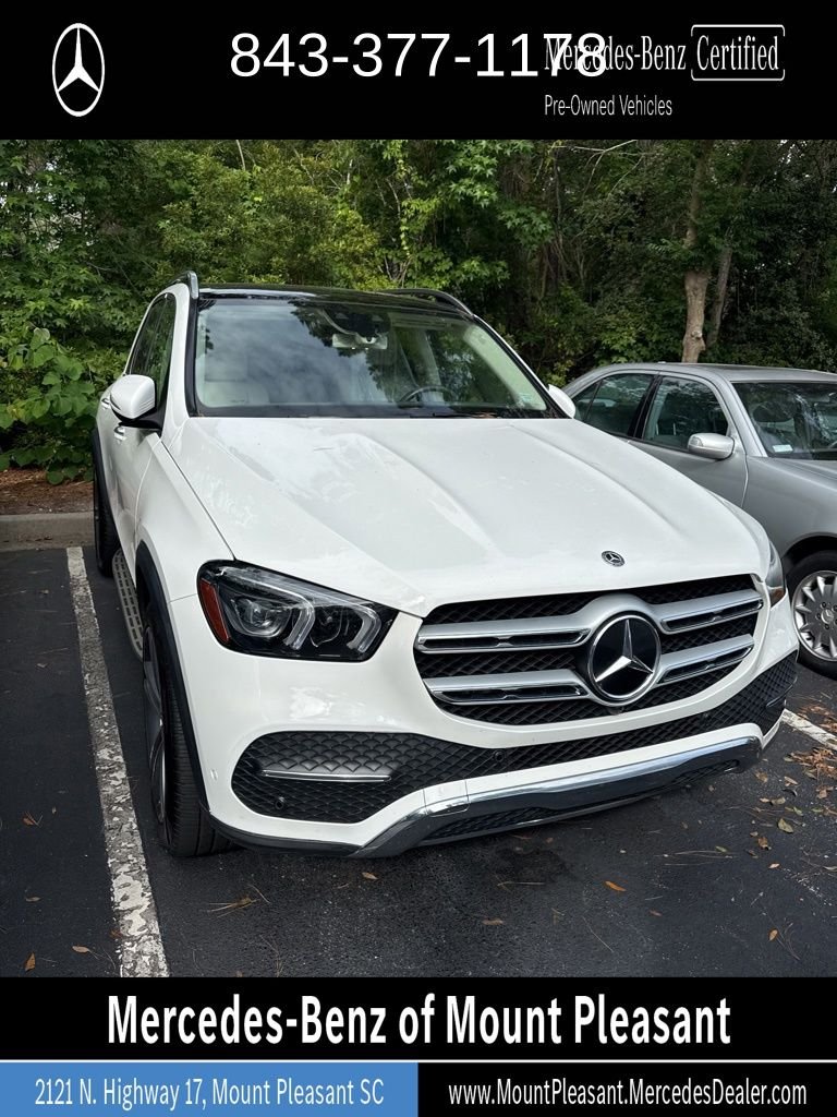 Certified Used 2020 White Mercedes-Benz GLE 350 image 1