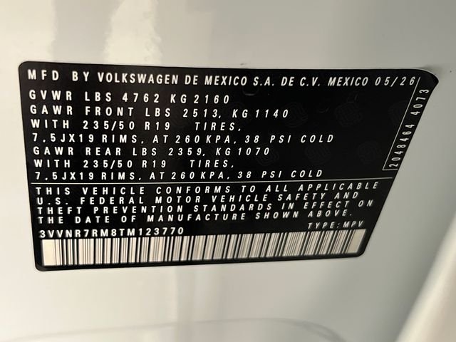 New 2026 White Volkswagen 2.0T SE image 22