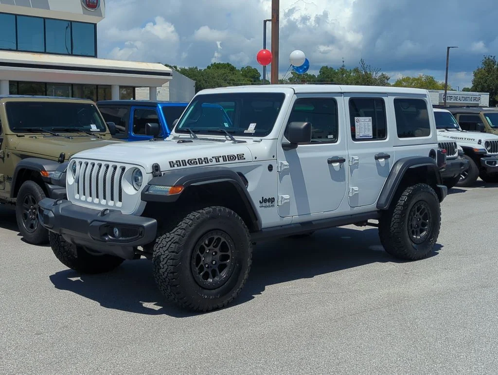 Certified Used 2022 White Jeep Unlimited High Tide image 1