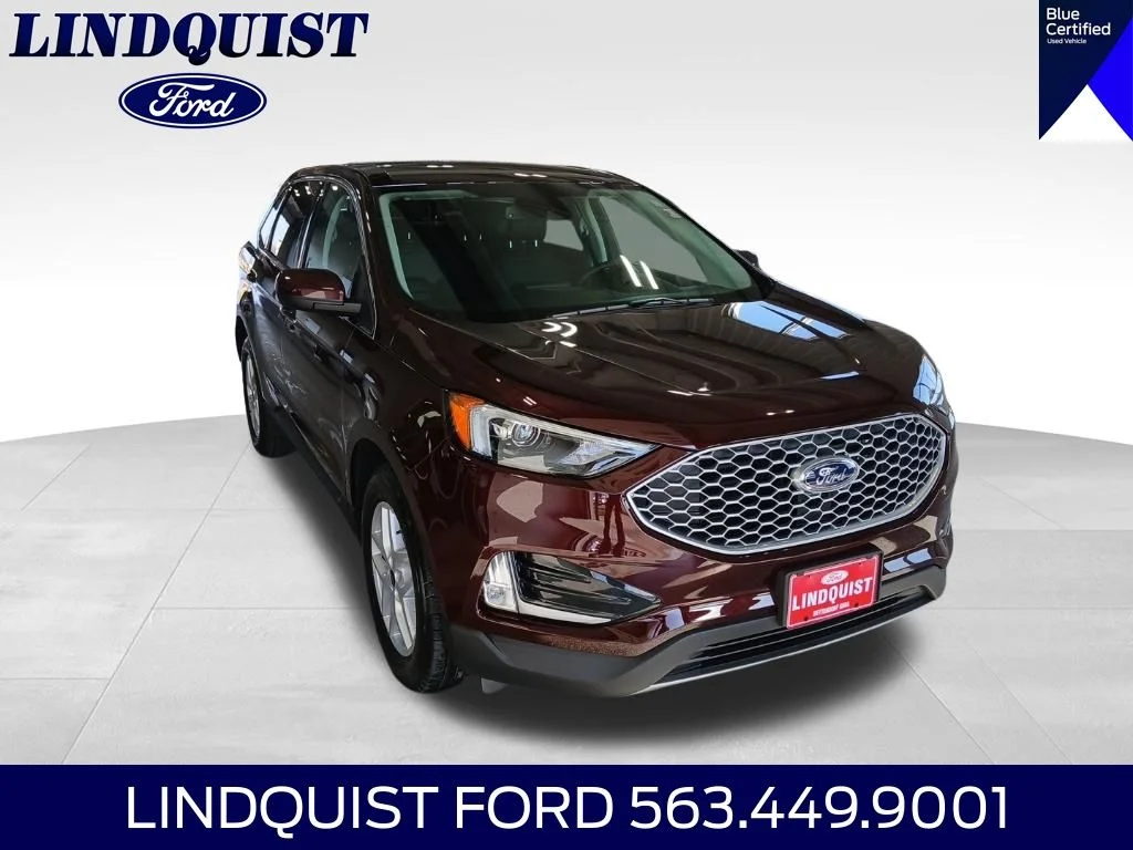 Certified Used 2024 Burgundy Velvet Metallic Tinted Clearcoat Ford SEL image 4