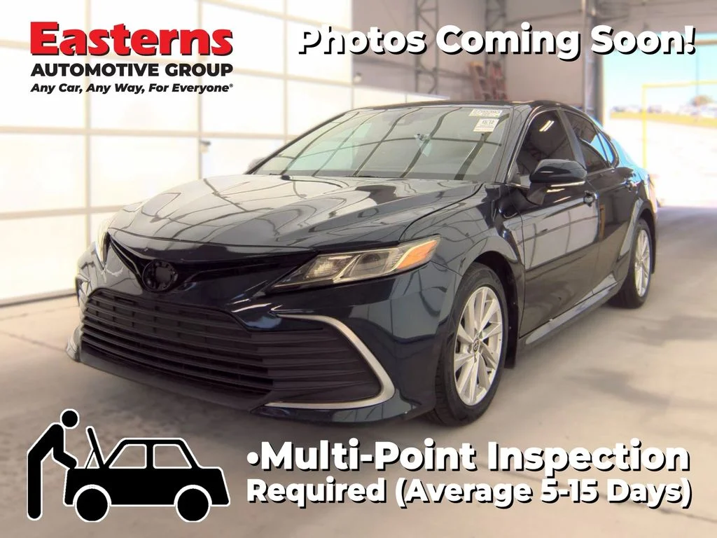 Used 2021 Blue Toyota LE image 1