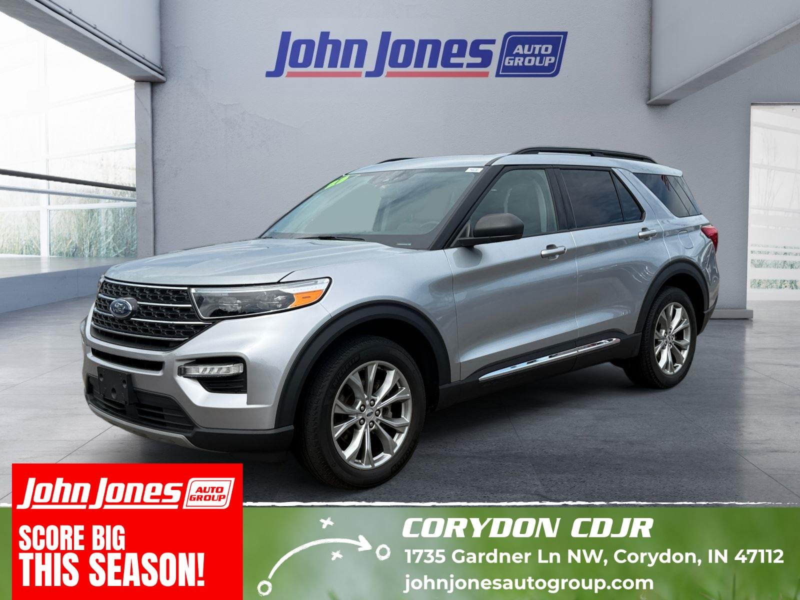 Used 2023 Iconic Silver Ford XLT image 1