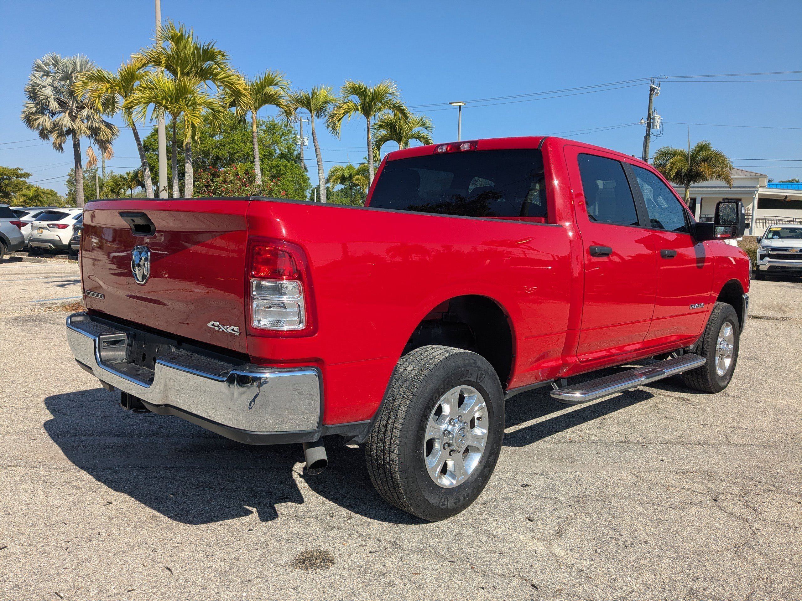 Used 2024 Flame Red Clearcoat Ram Big Horn image 4