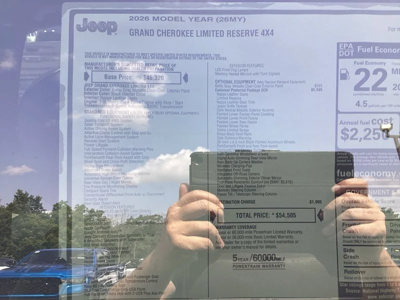 New 2026 Baltic Gray Metallic Clearcoat Jeep Limited Reserve image 17