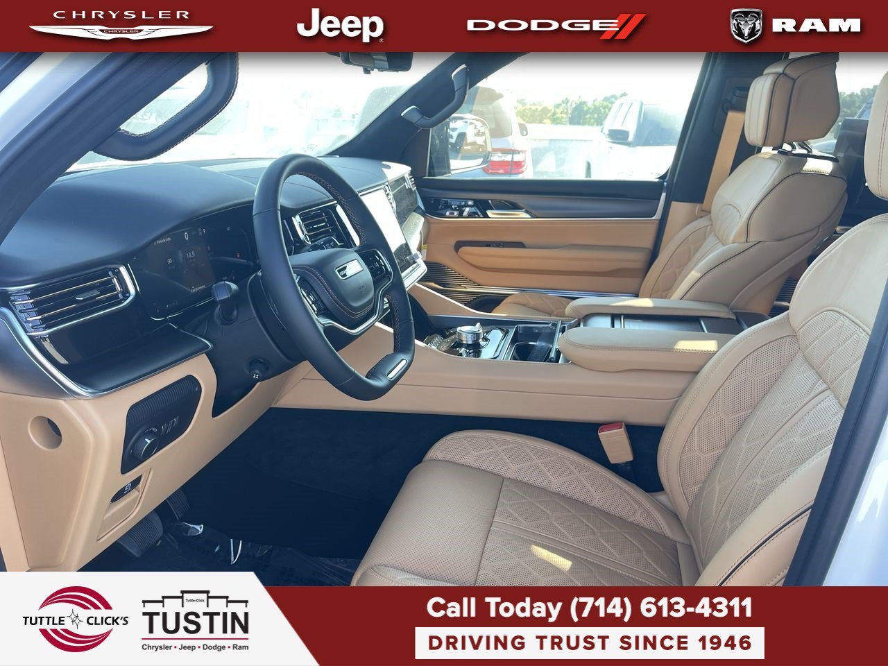 New 2026 Bright White Clear-Coat Exterior Paint Jeep Summit Reserve image 17