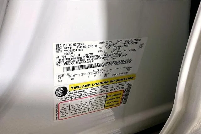 Used 2023 White Metallic Ford XLT image 54