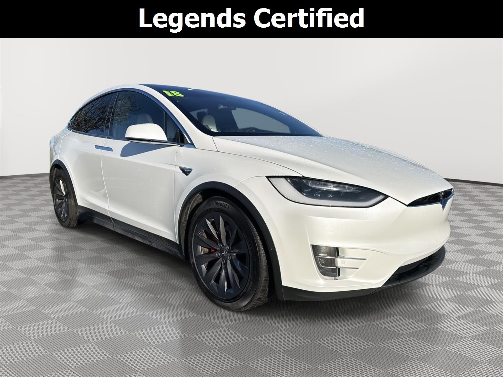 Used 2018 Pearl White Multi-Coat Tesla P100D image 1