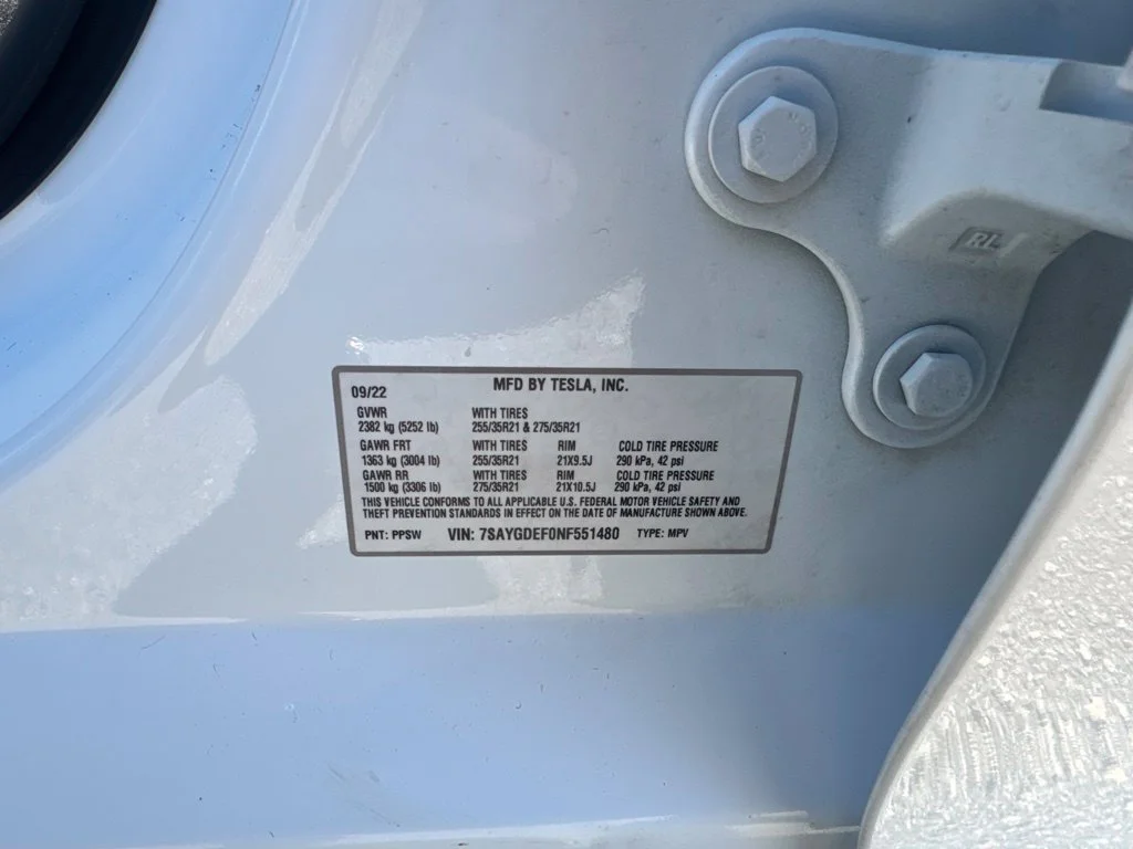 Used 2022 White Tesla Performance image 29