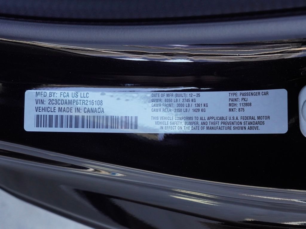 New 2026 Diamond Black Crystal Pearlcoat Dodge R/T Scat Pack image 26