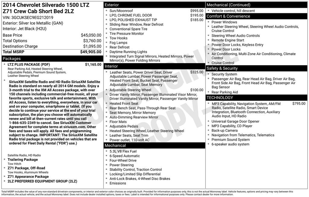 Used 2014 Silver Ice Metallic Chevrolet LTZ image 39