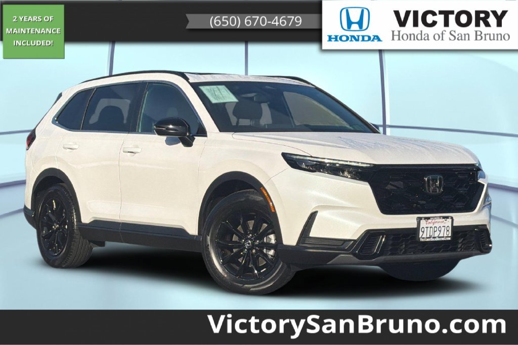 Certified Used 2025 Platinum White Pearl Honda Sport image 1