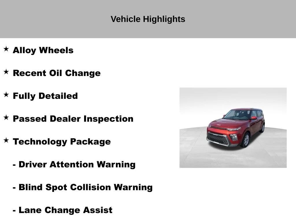 Certified Used 2022 Orange Kia LX image 10
