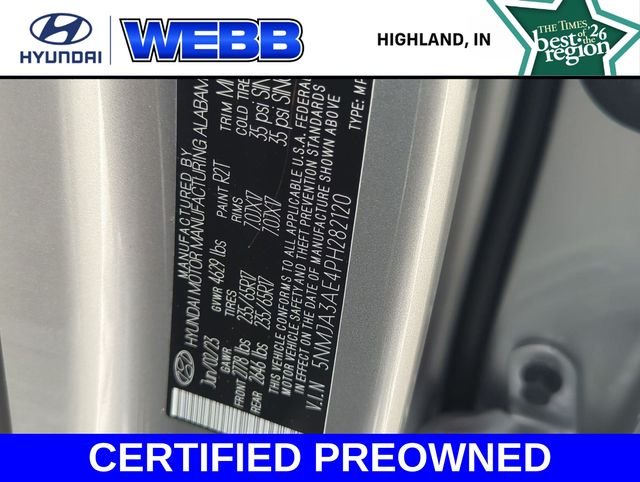 Certified Used 2023 Silver Hyundai SE image 28