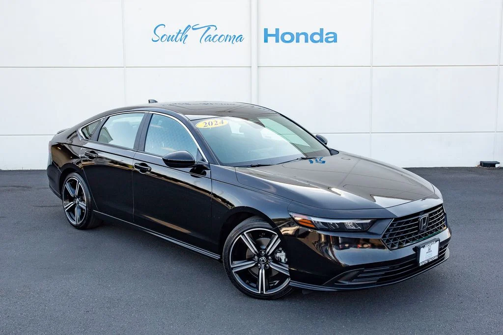 Certified Used 2024 Crystal Black Pearl Honda Sport image 2