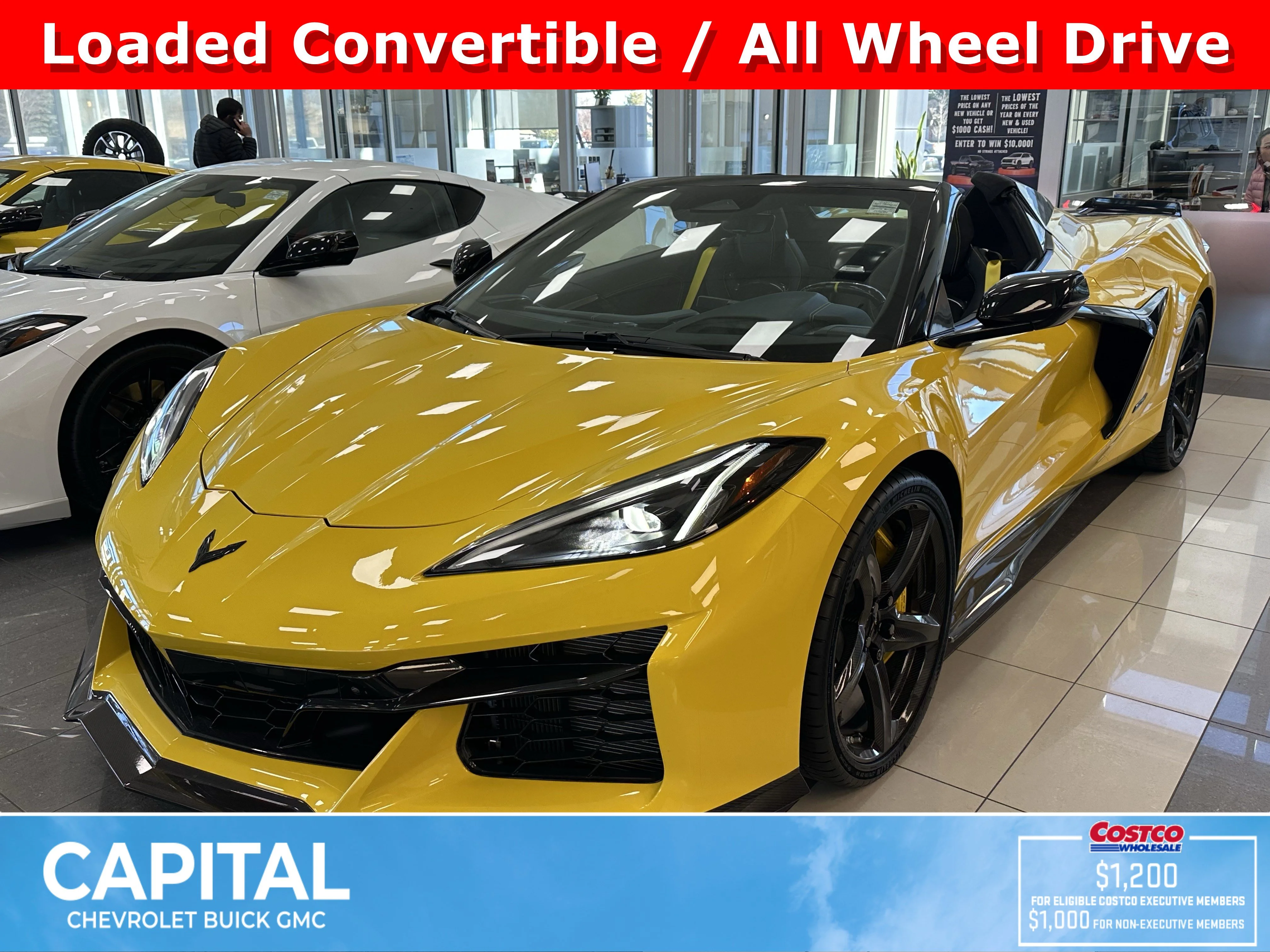 New 2025 Competition Yellow Tintcoat Metallic Chevrolet 3LZ E-Ray image 1
