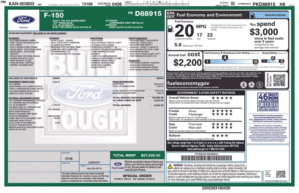 Used 2023 Gray Ford XLT image 17